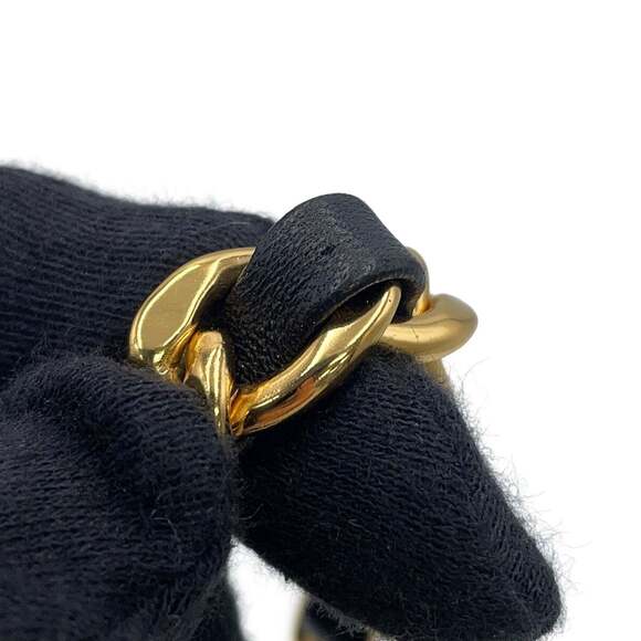 Chanel Chain Belt Coco Mark Leather Metal B24C CHANEL Black - Picture 8 of 14